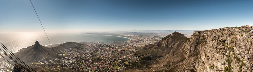 Cape Town view from the Table Mountain