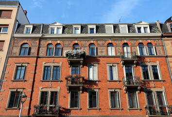 classical apartment buildings - Strasbourg - France