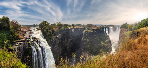 The great Victoria Falls (view from Zimbabwe side)
