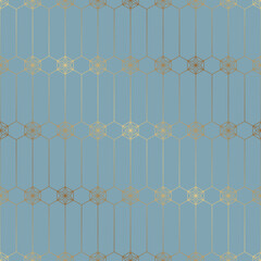 Seamless art deco geometric minimalistic holiday pattern