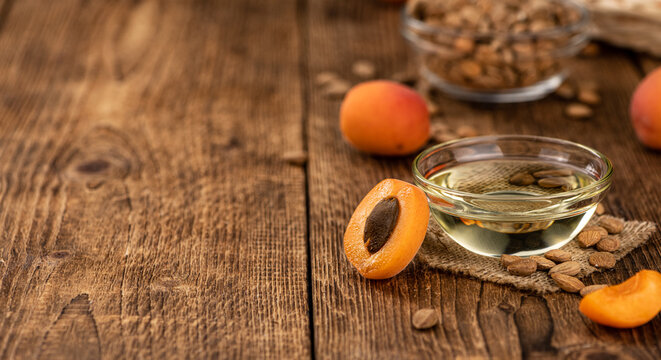 Some Apricot Kernel Oil (selective focus)