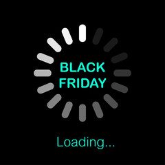 Black Friday loading bar banner
