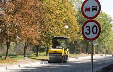 Obraz premium road roller