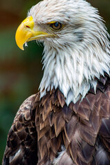 Portrait of a bald eagle.