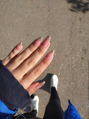 hand with a cigarette