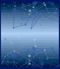 Geometric background of the constellations.
Vector texture with many constellations with a gradient background.