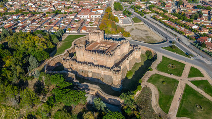 The Coca Castle, in Segovia in Spain, one of the gems of the Gotic-Mudéjar Style.
