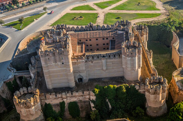 The Coca Castle, in Segovia in Spain, one of the gems of the Gotic-Mudéjar Style.