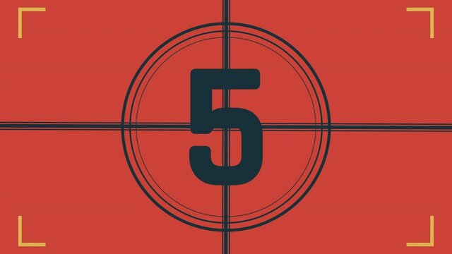 Ten Seconds Modern Style SMPTE Countdown Animation