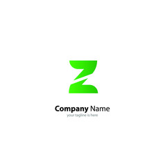 the simple elegant logo of letter z with white background