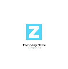 the simple elegant logo of letter z with white background