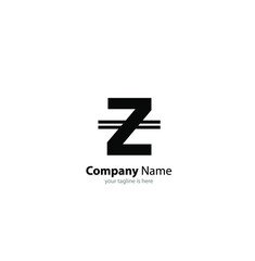 Obraz premium the simple elegant logo of letter z with white background