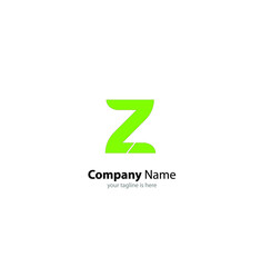 Fototapeta premium the simple elegant logo of letter z with white background
