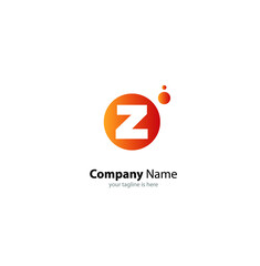 the simple elegant logo of letter z with white background