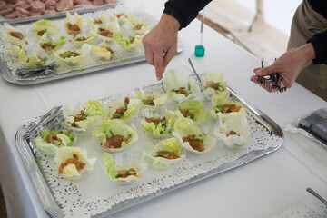 Detalle entrantes bufet