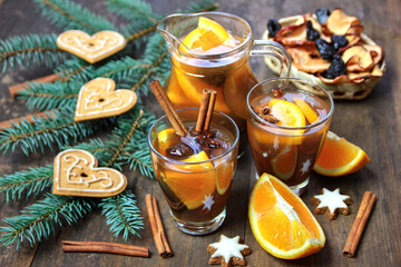 Christmas compote of dried fruit