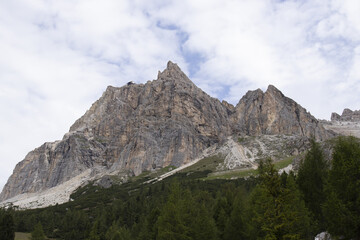 ammirare la cima delle dolomiti