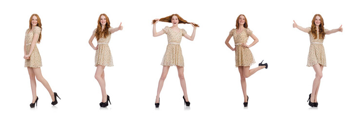 Woman in fashion clothing concept