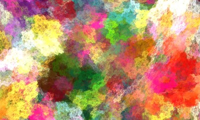 Computer generated fractal pattern and shape