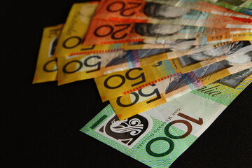 Close up of Australian Dollar 