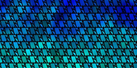 Fototapeta premium Light BLUE vector template with crystals, triangles.