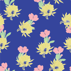 Fototapeta na wymiar Beautiful seamless floral pattern background