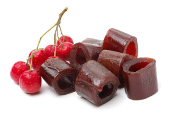 Hawthorn products on white background