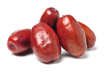 jujube or chinese date on white background