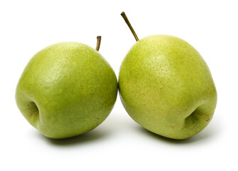 pears on a white background