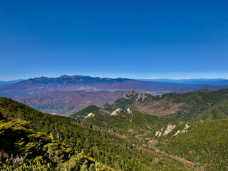 Fototapeta na wymiar 奥秩父連峰金峰山方面から見る八ヶ岳