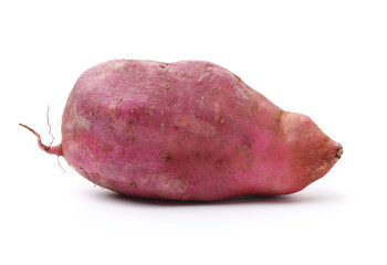sweet potatoes on the white background