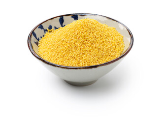 Millet on a white background