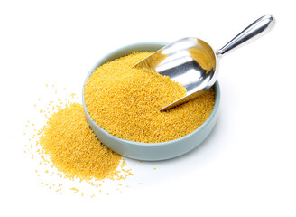 Millet on a white background