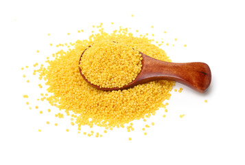 Millet on a white background