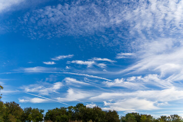 blue sky with clouds