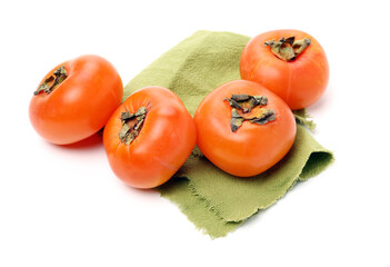 persimmon on a white background