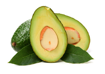 avocado isolated on white background