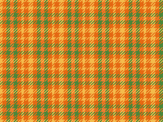 オレンジと緑のチェックパターン