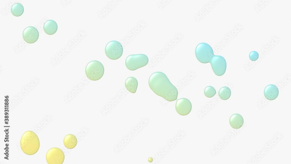Poster abstract liquid dynamic blob objects, 3d render graphic design background, abstract motion animation
