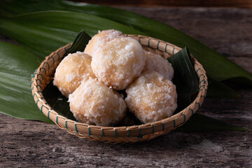 Thai dessert Kanom Kai Hong or swan egg made