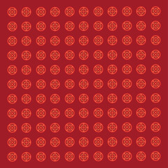Red  sameless pattern. Abstract background, Vector Illustration 