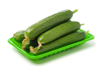 Lebanese Cucumber isolated on white background