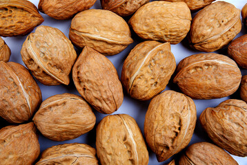 Background. Walnut completely covers the surface.