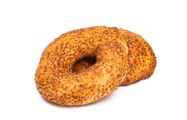 turkish sesame bagel isolated