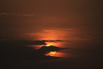 sunset over the sea