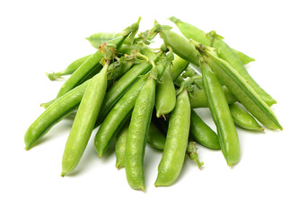 green beans isolated on white