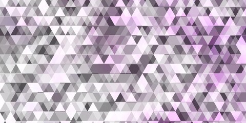Light Purple vector background with lines, triangles.