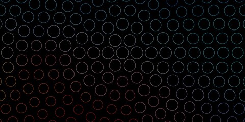 Dark Blue, Red vector background with spots.