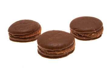 cookies in chocolate glaze