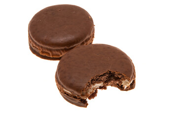 cookies in chocolate glaze